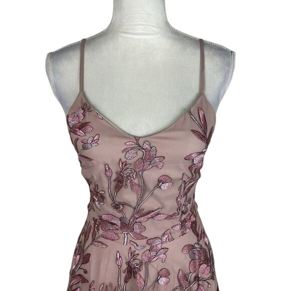 Twosisters the Label Saskia Floral Embroidery Dress Rose High Low Size 2 - Picture 8 of 10